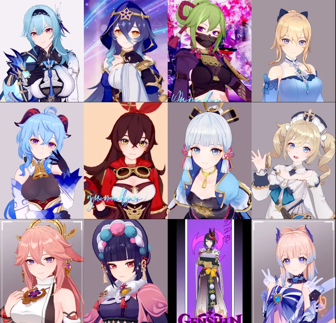 原神女性角色颜值**拼:谁才是你心中的第一?