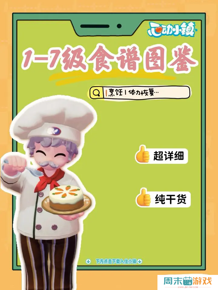 《心动小镇手游》1-7级食谱图鉴