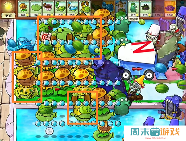 《植物大战僵尸杂交版》西瓜猫蒲1通关攻略