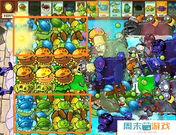 《植物大战僵尸杂交版》西瓜猫蒲1通关攻略