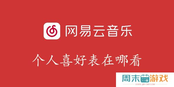 网易云音乐个人喜好表在哪看